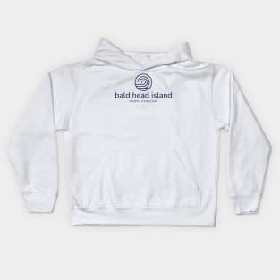 Bald Head Island, NC Beach Summer Wave Kids Hoodie